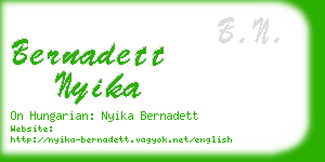 bernadett nyika business card